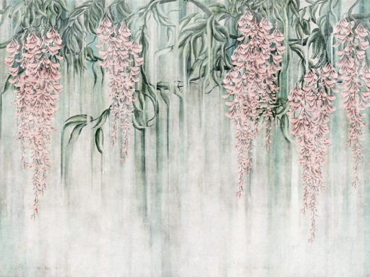 Wallcraft 680 32 2202 Wisteria - mural z motywem kwiatów wisterii