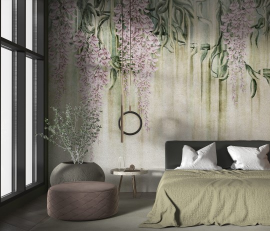 Wallcraft 680 32 2202 Wisteria - mural z motywem kwiatów wisterii