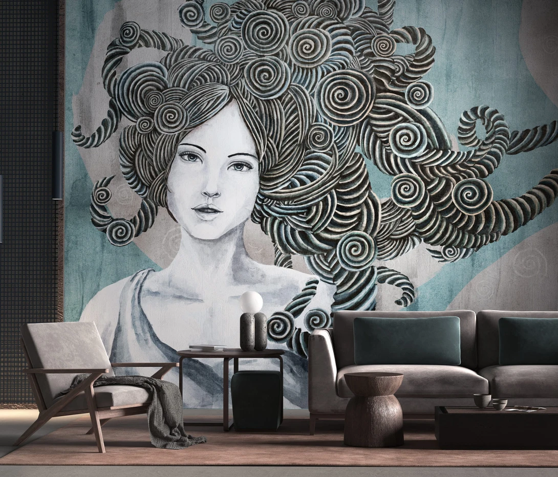Wallcraft 625 31 2202 Kivara - mural z motywem kobiety w kręconych włosach