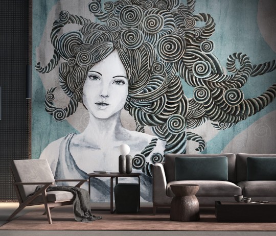 Wallcraft 625 31 2202 Kivara - mural z motywem kobiety w kręconych włosach