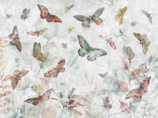 Wallcraft 700 32 2202 Elibri - mural z motywem kolorowych motyli