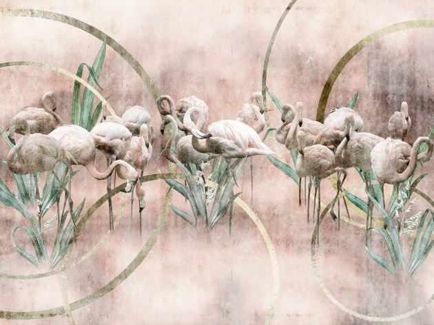 Wallcraft 665 32 2202 Flamingo - mural z motywem flamingów