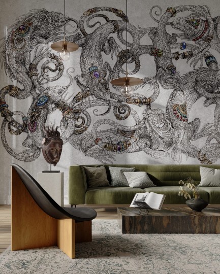 Wonderwall 35054900 Hypno - mural z motywem jaszczurek