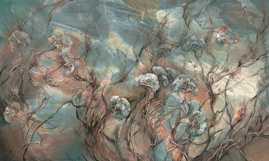 Wonderwall 35072300 Novel - mural z motywem łąki kwiatów