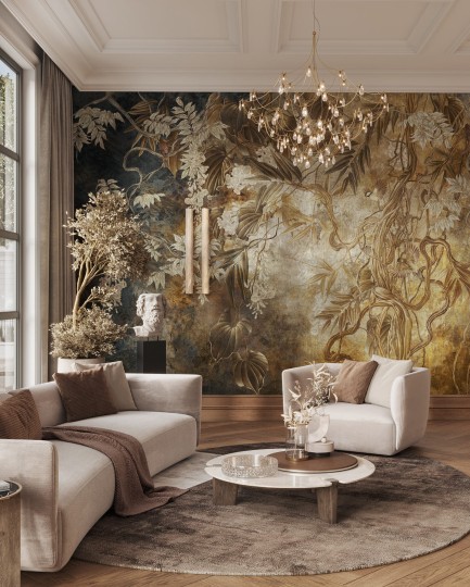 Wonderwall 35072700 Liana - tropikalny mural z motywem gałęzi i liści