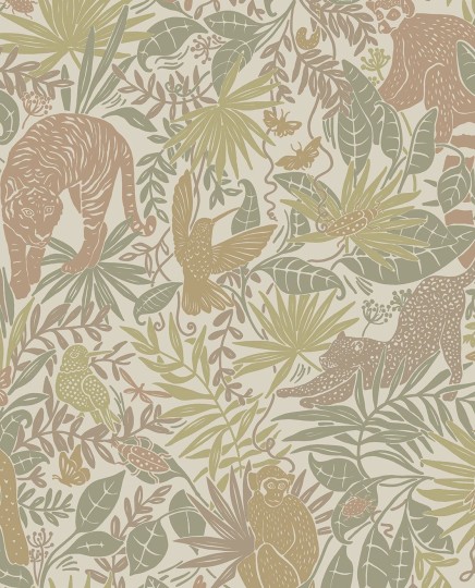 Eijffinger 323021 Explore - tapeta dżungla z dzikimi zwierzętami