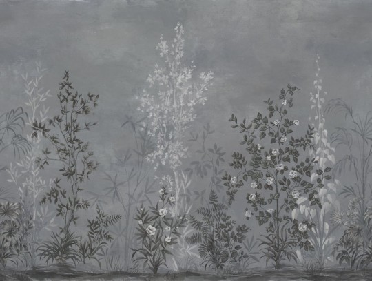 Rebel Walls R19304 Imperfections Chinoiserie Haze Blue - mural roślinny