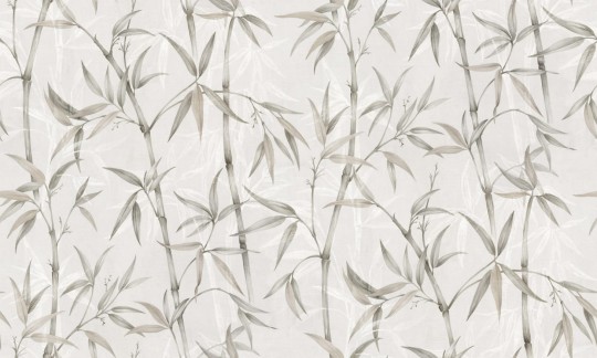 Rebel Walls R19339 Imperfections Bamboo Garden Pearl - mural w liście bambusa