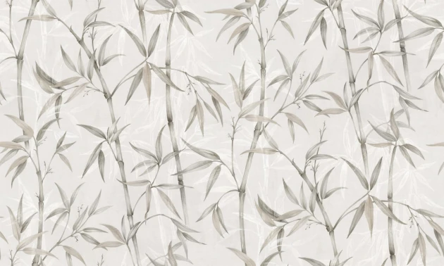 Rebel Walls R19339 Imperfections Bamboo Garden Pearl - mural w liście bambusa
