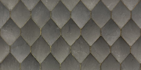 Rebel Walls R19331 Imperfections Osaka Tiles Grey - mural imitujący płytki ze złotymi fugami