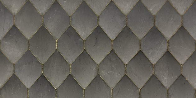 Rebel Walls R19331 Imperfections Osaka Tiles Grey - mural imitujący płytki ze złotymi fugami