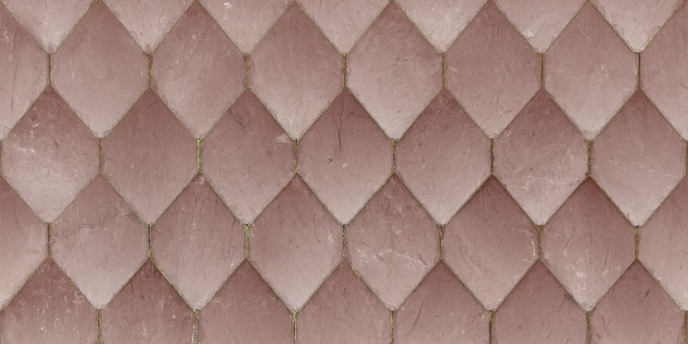 Rebel Walls R19332 Imperfections Osaka Tiles Pink - mural imitujący płytki ze złotymi fugami