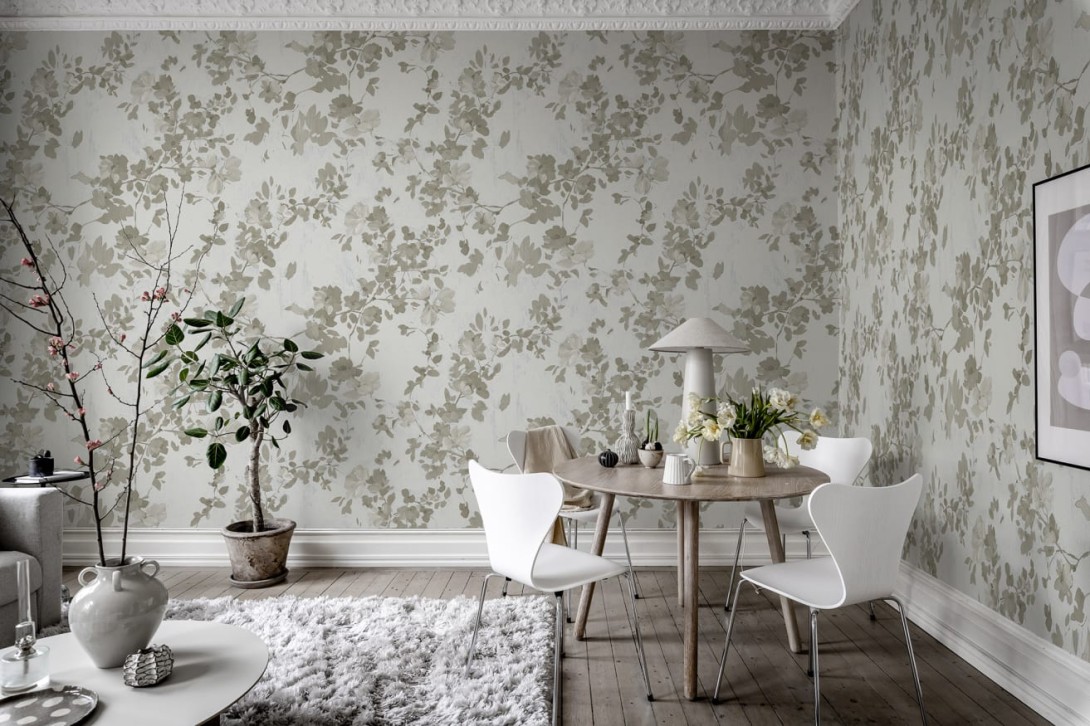 Rebel Walls R19325 Imperfections Blooming Garden Pearl - mural roślinny