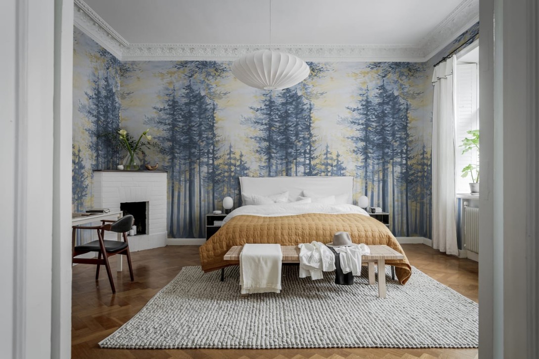 Rebel Walls R19312 Imperfections Daybreak Blue - mural las