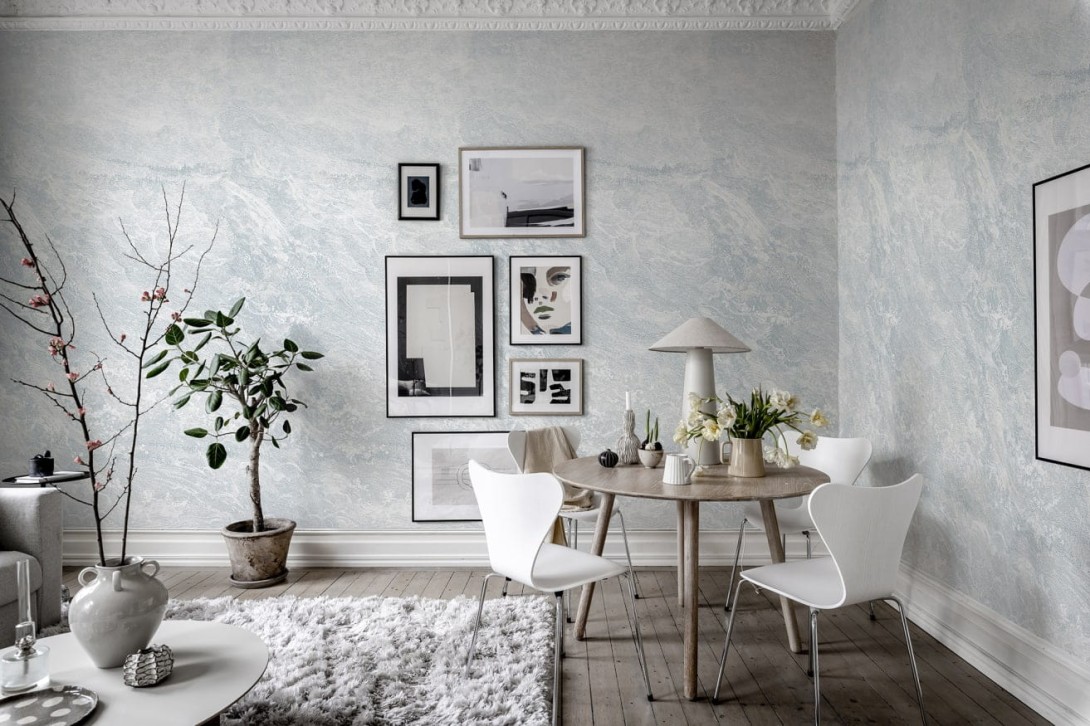 Rebel Walls R19306 Imperfections Breeze Ice Blue - mural morskie fale