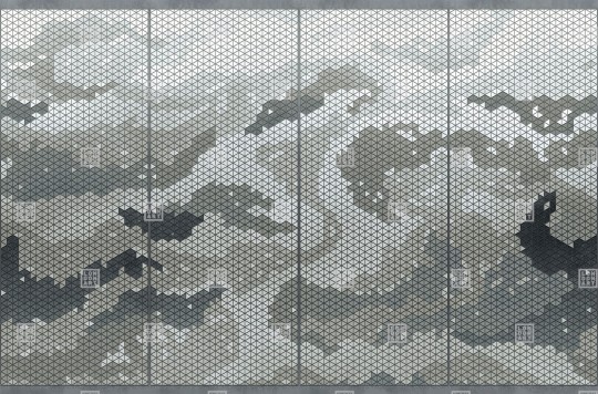 London Art TDV2GP103_2 The Daydreamer vol.2 How Do You Feel - mural z motywem trójkątów