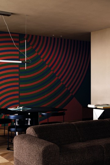 London Art TDV2GP104_1B The Daydreamer vol.2 Come Back Baby - mural z motywem pasków układających się w koła