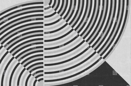 London Art TDV2GP104_4B The Daydreamer vol.2 Come Back Baby - mural z motywem pasków układających się w koła