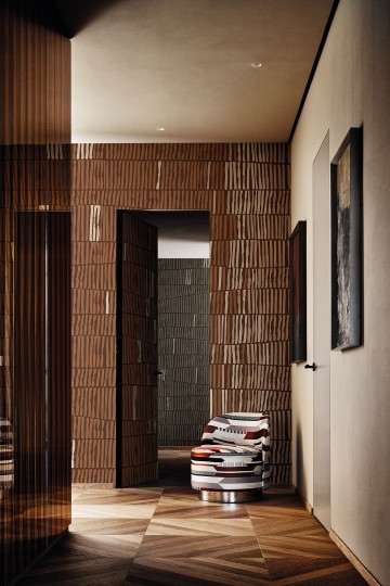 London Art TDV2GP105_1B The Daydreamer vol.2 Somebody To Love - mural z motywem pionowych prążków i poziomych pasów