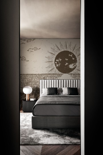 London Art TDV2GP202_2A The Daydreamer vol.2 Do The Strand - mural z motywem słońca, gór i wody