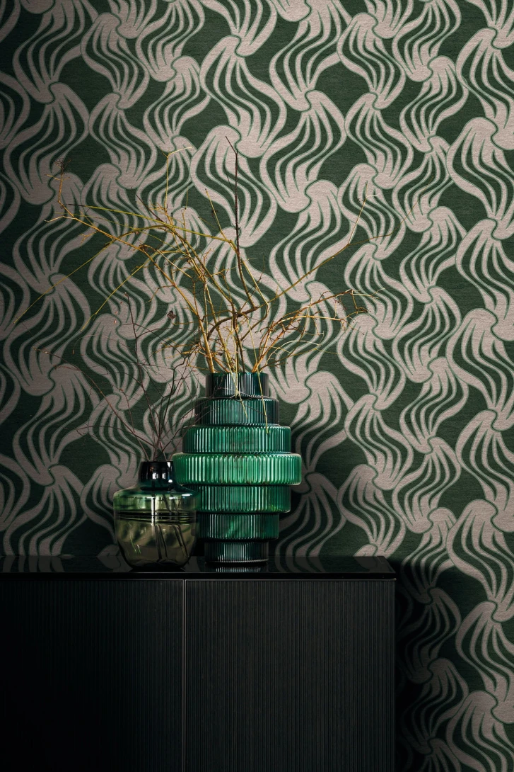 London Art TDV2GP404_4 The Daydreamer vol.2 Dear Mr. Fantasy - mural z motywem falowanych kształtów