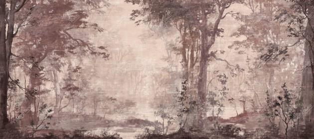 Inkiostro Bianco INKITSA2302 Viaggio in Italia Foresta Umbra - mural z motywem lasu