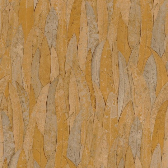 Casamance 75963364 Golfe Du Bengale Neluwa Ocre - tapeta w liście eukaliptusa