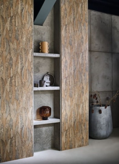 Casamance 75961120 Golfe Du Bengale Neluwa Mordore - tapeta w liście eukaliptusa