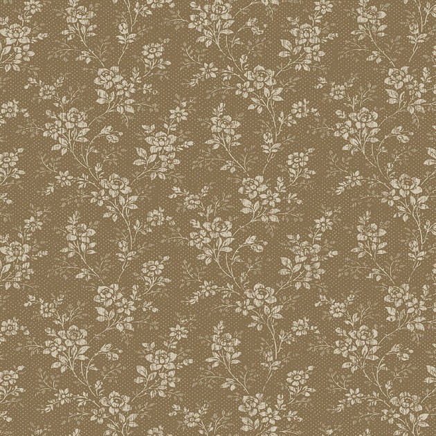 Boras Tapeter 4727 Woodland Hip Rose - brązowa tapeta w kwiaty