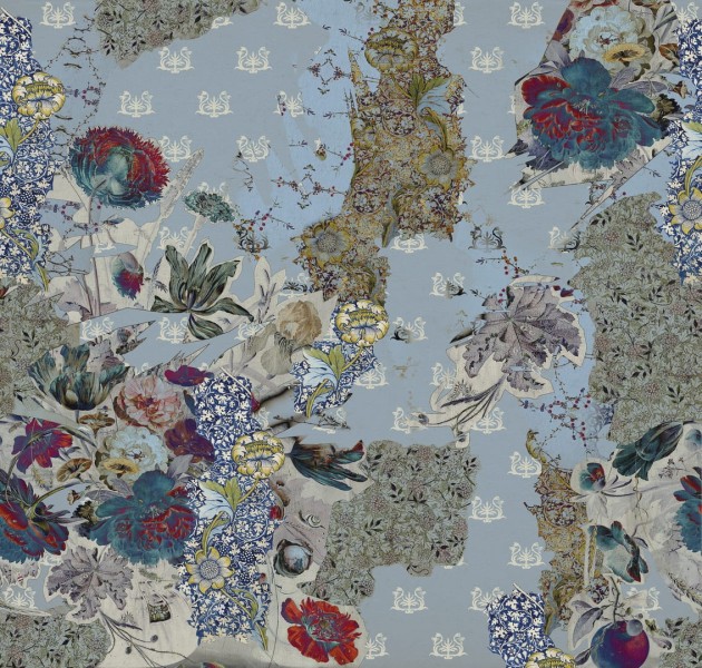 Wall & Deco Contemporary 2023 Racconti WDRA2301 - fototapeta z motywem patchworku