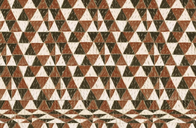 Wall & Deco Contemporary 2023 African Canvas WDAF2302 - fototapeta z motywem trójkątów