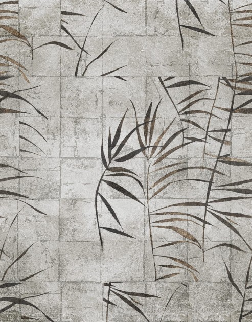 Wall & Deco Contemporary 2023 Yui WDYU2301 - fototapeta z motywem kafelek i bambusa