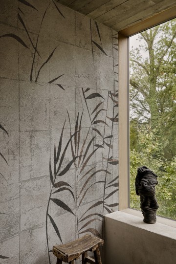 Wall & Deco Contemporary 2023 Yui WDYU2301 - fototapeta z motywem kafelek i bambusa