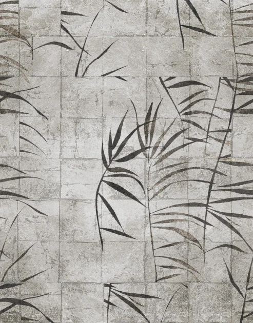 Wall & Deco Contemporary 2023 Yui WDYU2302 - fototapeta z motywem kafelek i bambusa