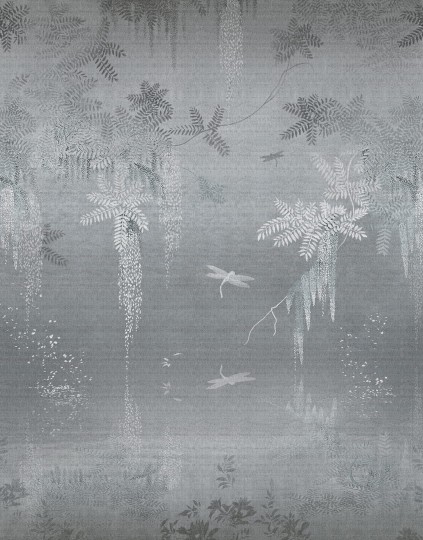 Wall & Deco Contemporary 2023 Begins WDBE2302 - fototapeta z motywem tynku i liści