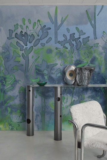 Wall & Deco Contemporary 2023 Indigo WDIN2301 - fototapeta z motywem abstrakcyjnych kształtów