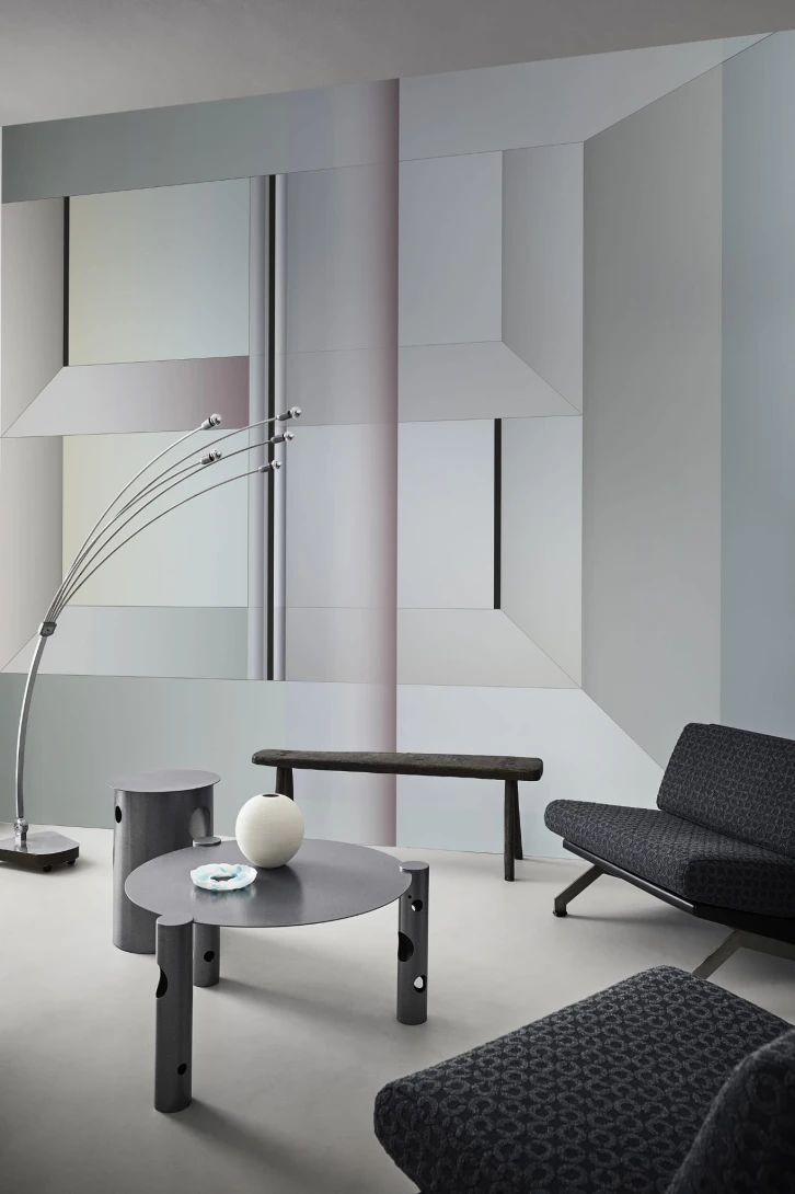 Wall & Deco Contemporary 2023 The waiting room WDWR2301 - fototapeta z motywem geometrycznych kształtów