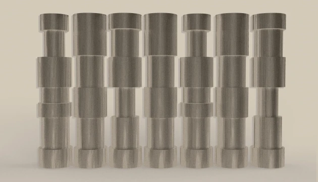 Wall & Deco Contemporary 2023 Industrial Pillars WDIP2302 - fototapeta z motywem abstrakcyjnych kształtów