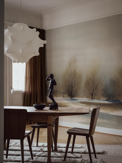 Boras Tapeter Studio 9481W Landscape Watercolour - mural z motywem akwarelowego pejzażu