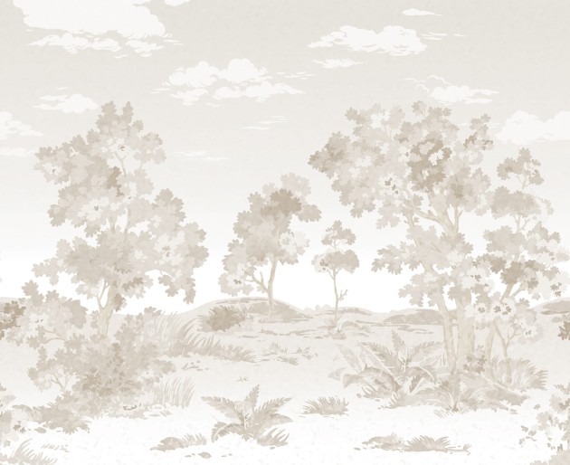 Boras Tapeter Studio 9479W Landscape Countryside - mural z motywem akwarelowego pejzażu