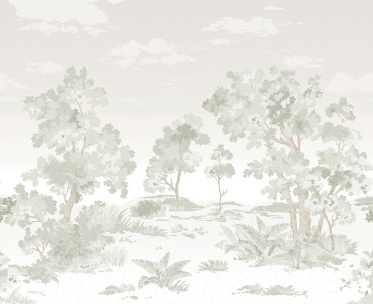 Boras Tapeter Studio 9480W Landscape Countryside - mural z motywem akwarelowego pejzażu