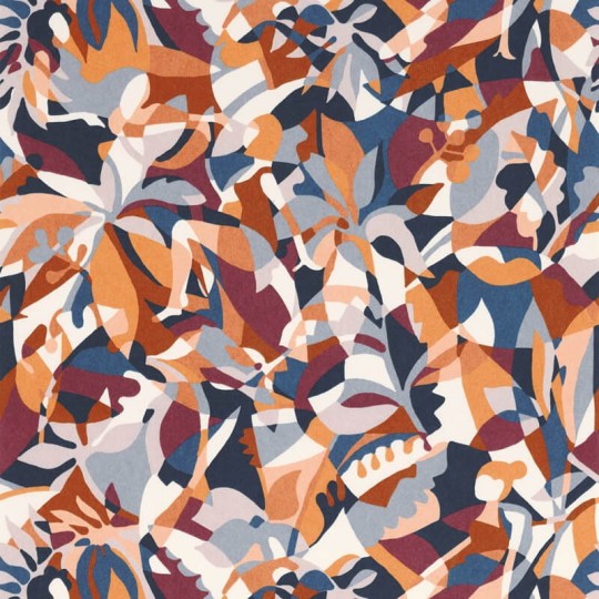 Casamance 75881018 L’ile Aux Oiseaux Plongeon Marine - tapeta abstrakcyjna w liście