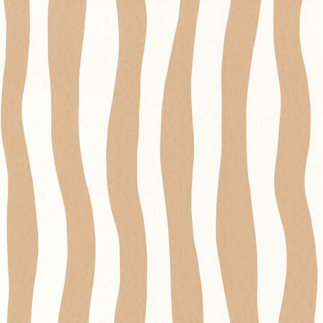 Casamance 75913058 L’ile Aux Oiseaux Sundae Sable - tapeta w falujące paski
