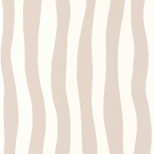 Casamance 75912446 L’ile Aux Oiseaux Sundae Beige Poudre - tapeta w falujące paski
