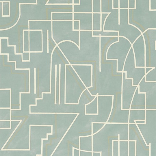 Casamance 76021426 Mouvements Alexander Opaline - tapeta w geometryczne linie