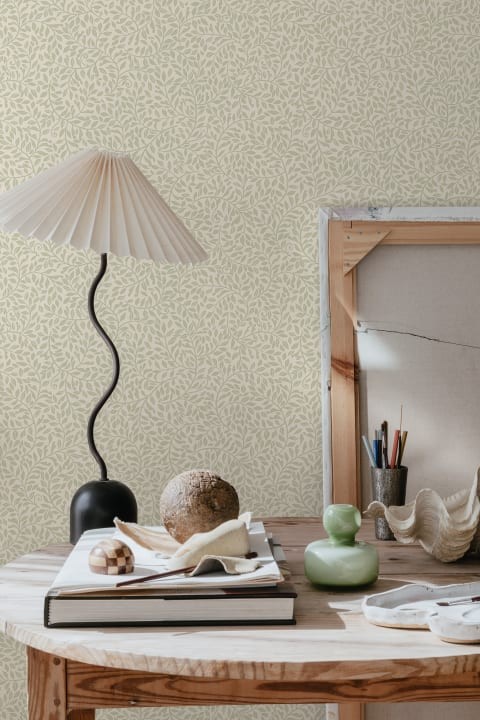 Sandberg 425-18 Villa Dalaro II Sigfrid Spring Green - tapeta w liście