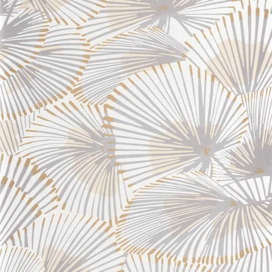 Casadeco 88641313 Twenties Cabaret Beige Lin - tapeta w wachlarze