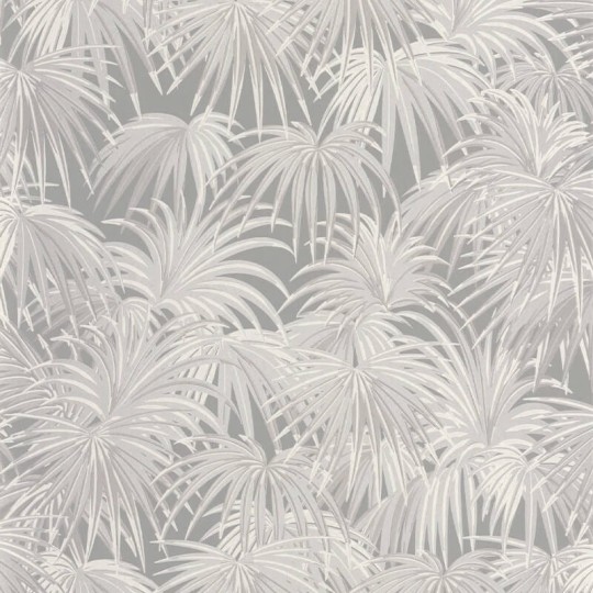 Casadeco 88651565 Twenties Charleston Taupe - tapeta liście palmy