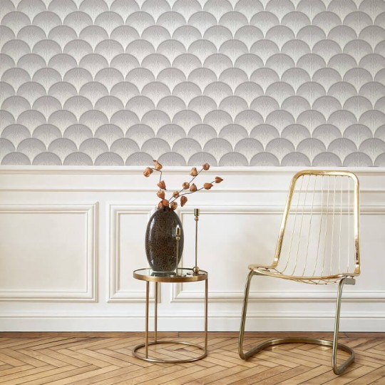 Casadeco 88661515 Twenties Broadway Taupe - tapeta w stylu art-deco