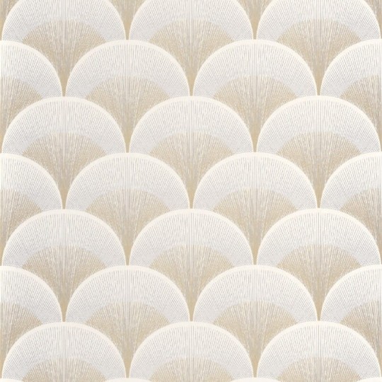 Casadeco 88661331 Twenties Broadway Beige Lin - tapeta w stylu art-deco